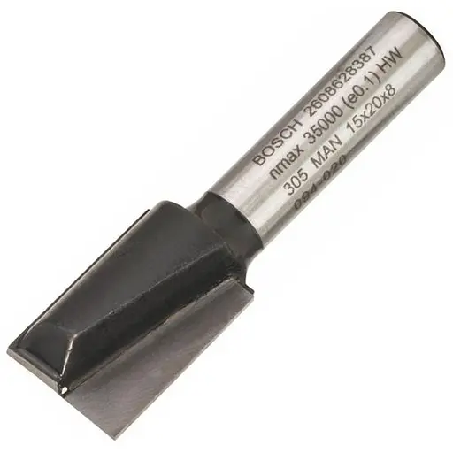 Фреза пазова Bosch Professional з двома лезами Std S8 D15 L20 (2.608.628.387)