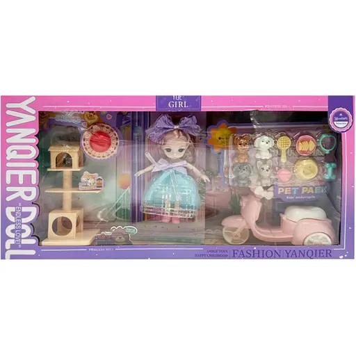 Детская игрушечная кукла YQE-Girl Bambi 3688-183A с аксессуарами  - фото 1