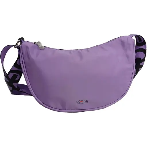 Женская наплечная сумка Looks Hip Bag by Wolfgang Joop лиловая sum0028695 - фото 1