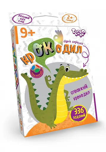 Настільна гра "Той самий крокодил" Danko Toys CROC-02-01U 336 завдань - фото 1