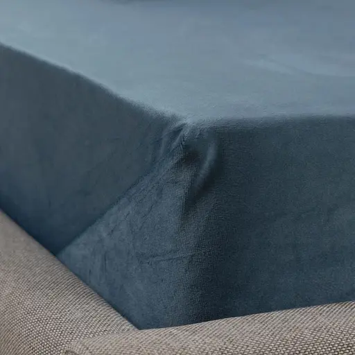 Простынь ТЕП Velour с резинкой синяя, 180 x 200 (2-04824_34658) - фото 4