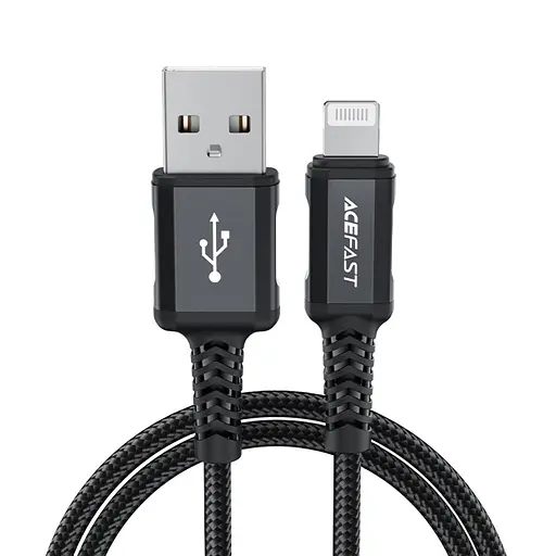 Кабель Acefast C4-02 USB to Lightning 1.8m чорний