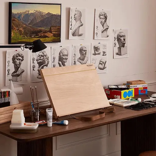 Мольберт-планшет MEEDEN настільний 6076 А2 бук 65,1×48,3×48,3см  - фото 5