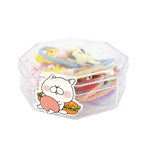 Дитячі резинки для волосся "Веселі тваринки" 0108-308 в коробочці міні - фото 3