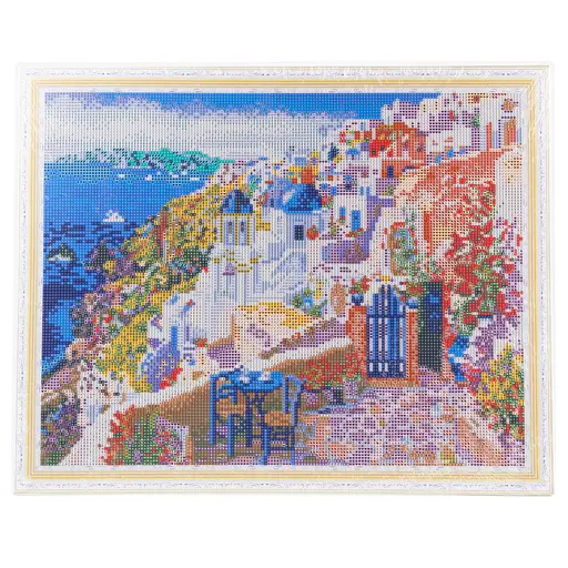 Набір з алмазною мозаїкою "Грецький острів" 40*50 см, IDEA2-CK501, ТМ "99IDEAS" - фото 6