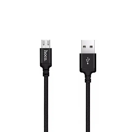 Кабель Hoco x1 Rapid MicroUSB 1 метр черный - фото 1