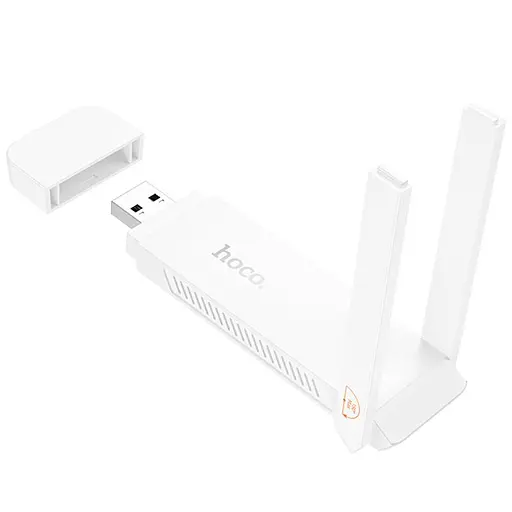 Портативний модем WiFi роутер Hoco HI40 150Mbps (Micro SIM) White - фото 3