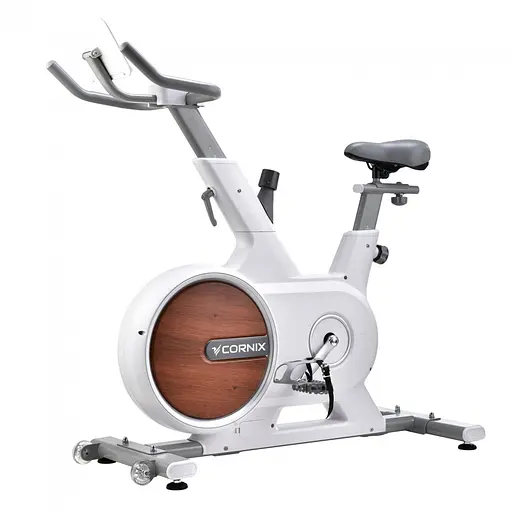 Велотренажер спінінговий (спінбайк) Cornix Eliza White/Grey - фото 1