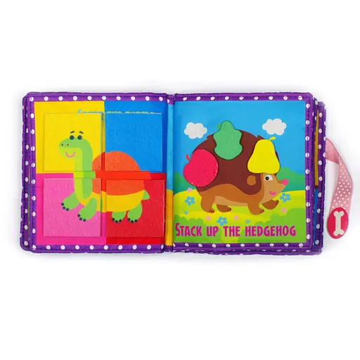 Развивающая книжка-шуршалка "Щенок" 823413 с липучками - фото 2