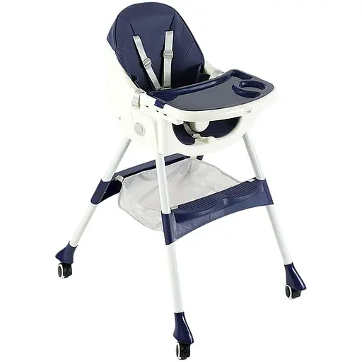 Стульчик для кормления Toti, стальная конструкция, PU ткань, 4 колеса, съемный столик, FR-20516