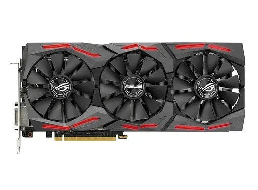 Видеокарта ASUS GTX 1060 6Gb Strix (STRIX-GTX1060-6G-GAMING) (GDDR5, 192 bit, PCI-E 3.0 x16) Б/у - фото 1
