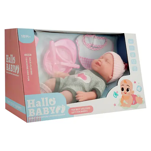 Лялька-пупс Vinwell Малюк в шапці снідає (985915) - фото 2