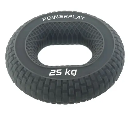 Еспандер кістьовий PowerPlay силіконовий PP-4333 Hand Grip Large 25 кг Сірий (PP_4333_Grey_25kg) - фото 3