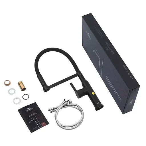 Змішувач для кухні Kroner KRP Ersel - SCH03112BLK (CV035578) - фото 9