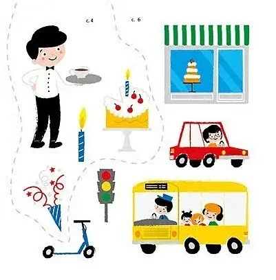 Мої перші слова з наліпками. У місті - фото 5