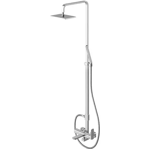 Душова система Kohlman Foxal chrome з виливом QW277F, Хром - фото 1