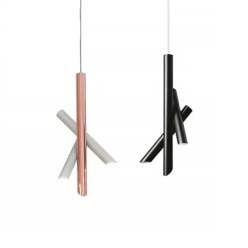 Светильник TUBES в белом корпусе в стиле модерн | Line F | Арт. MJ102/3 GD+WT - фото 10