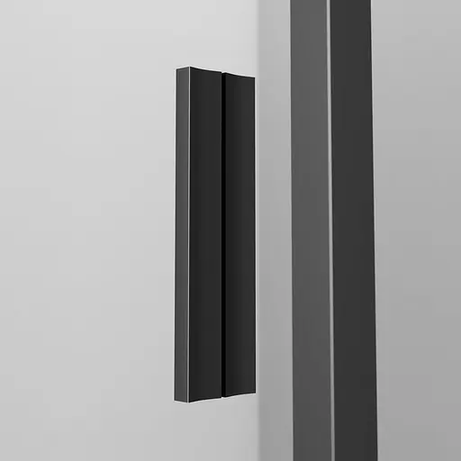 Душевая кабина Am. Pm Gem Square Pivot 90x90 см без поддона black W90UG-404-090BT, прозрачный, черный - фото 5