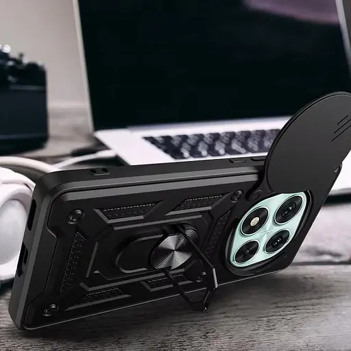 Чохол Ummi Camshield Serge Ring для Xiaomi Redmi Note 14 Pro 5G / Poco X7 Чорний - фото 2