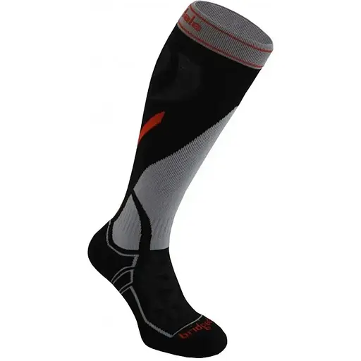 Шкарпетки Bridgedale Merinofusion Ski Vertige Mid Black/Silver L (1053-610556.822.L)