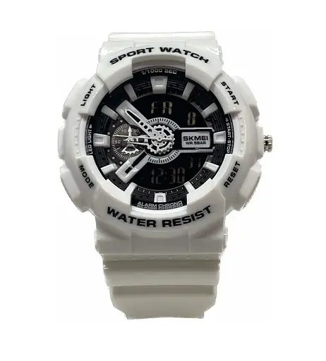 Наручные тактические часы Skmei 1688 (Черно-белые) - фото 3