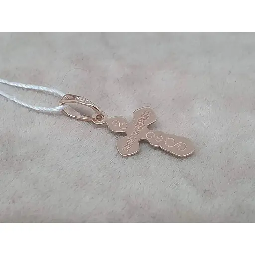 Золотий хрестик Tango. Розп'яття Христа. 230150 - фото 3