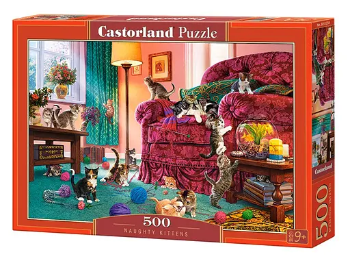 Пазли Castorland Непослушні котята, 500 елементів, 47x33 см, B-53254