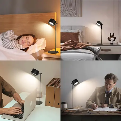 Настільна лампа Feallive, світлодіодна, акумуляторна, багатофункціональна, з сенсорним керуванням, регульованою яскравістю - фото 5