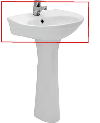 Умивальник Cersanit Eko new 55 см Без п'єдестала з переливом - фото 2