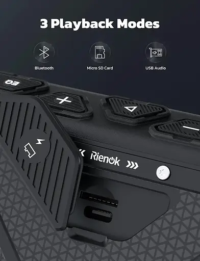 Бездротовий портативний водонепроникний динамік - фото 3