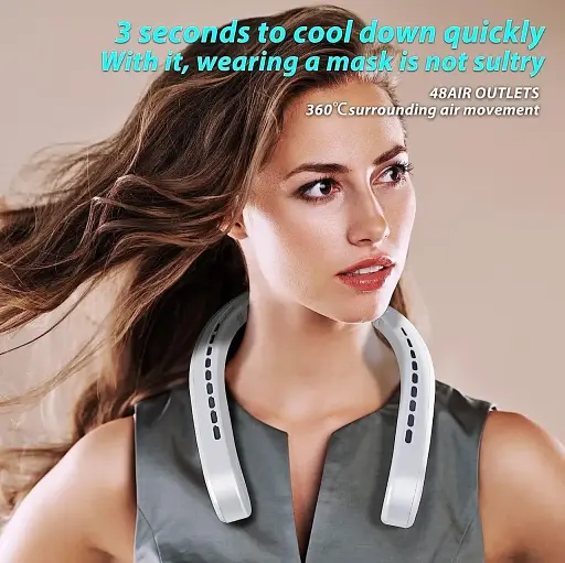 HL 18 Портативний шийний вентилятор 3 швидкості - фото 5