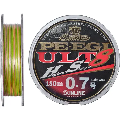 Шнур Sunline PE EGI ULT HS8 180 м 0.7/0.138 мм 5.3 кг