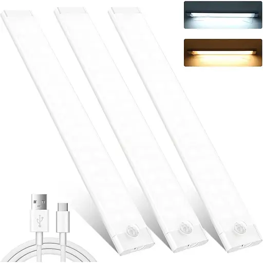 Світлодіодне підсвічування для кухні shirylzee 3 шт. 72 світлодіоди 2000 мАг USB-C