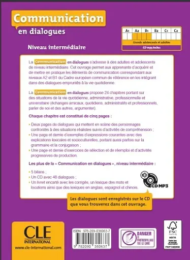 Communication en dialogues. Niveau intermédiaire A2/B1. Livre + CD - фото 2