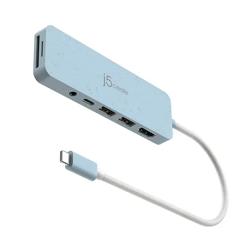 USB-хаб j5create JCD373EC-N, USB Type-C 6-в-1 (JCD373EC-N) - фото 3