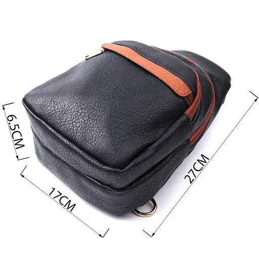 Женская сумка Vintage через плечо с отверстием для наушников из экокожи 17х27х6.5 см sum0026978 - фото 3