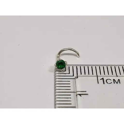 Серебряная серьга-пирсинг в нос Dear. 1017.6С - фото 3