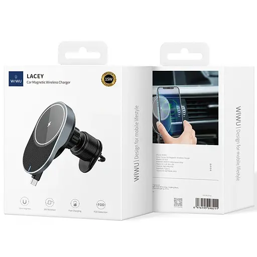 Автодержатель с БЗУ WIWU CH-315 - фото 6