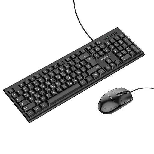 Набір office Combo BOROFONE Business keyboard and mouse set BG6 (Keyboard RU/ENG розкладка/Mouse) - фото 2