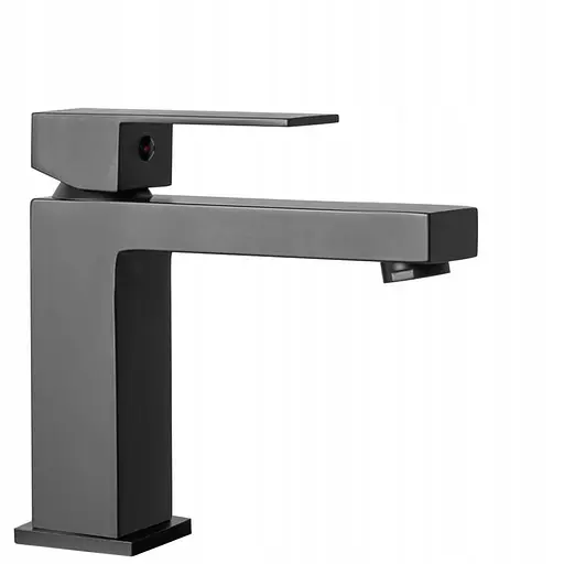 Смеситель для умывальника Rea Fenix low black черный низкий REA-B7894 Черный - фото 1