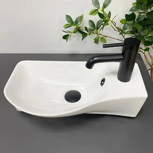 Умивальник VBI Fermo L white підвісний VBI-015609, Білий - фото 1