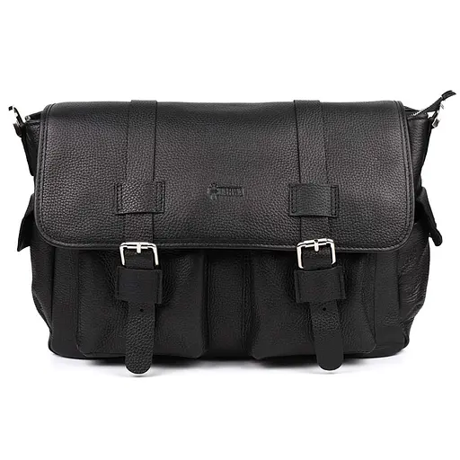 Кожаная мужская сумка через плечо TARWA 27х39х12 см sum0025373 - фото 3