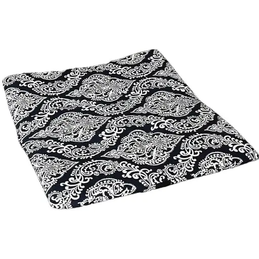 Водоотталкивающая подушка на стул Темно-синий вензель