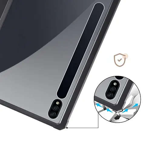 Чохол TPUCristal SlimTPU Spen holder Samsung Galaxy Tab S9/S9 Fe Чорний - фото 6