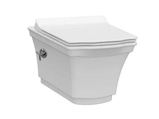 Унитаз подвесной с функцией биде Idevit Neo Classic Iderimless с сидением Soft Close SETK3304-0617-001-1-6000, Белый - фото 1