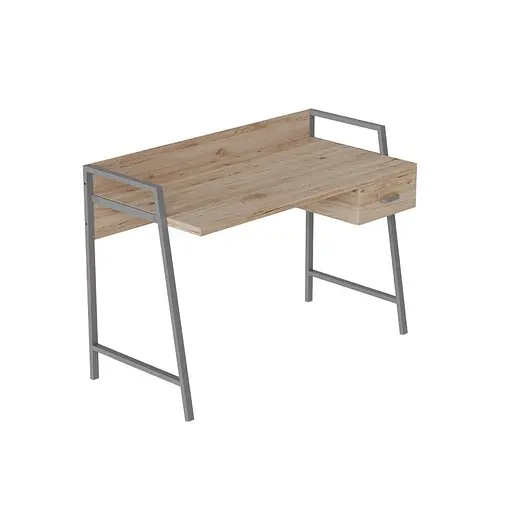 Письмовий стіл Ferrum-decor Комфорт 750x1200x600 Сірий метал ДСП Дуб Сан-Марино 32 мм (FRD-103451)