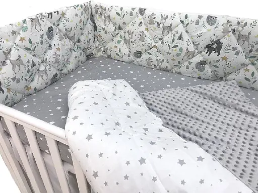 Дитячий набір Moontime у ліжечко "Сірий ліс" - фото 2
