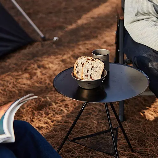 Розкладний круглий стіл Naturehike CNH22JU035 алюміній (Чорний) розмір L - фото 5