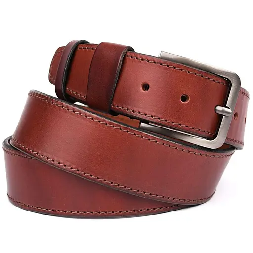 Ремінь шкіряний LIMARY коньячний з рядком 4х120 см acs0032073 - фото 5