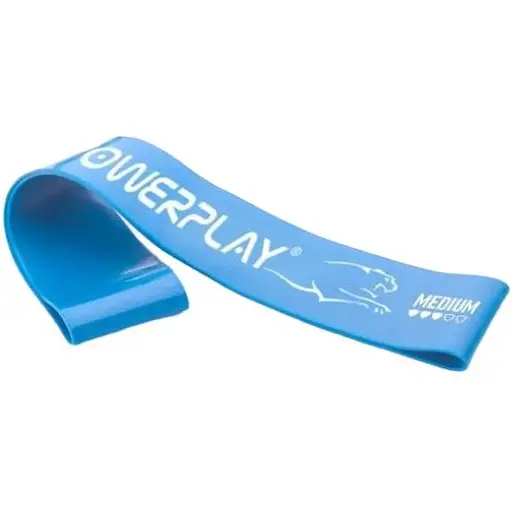 Гумка для фітнесу PowerPlay 4113 Mini Power Band 0.8 мм Синя (опір 5-10 кг) (PP_4113_Blue) - фото 1